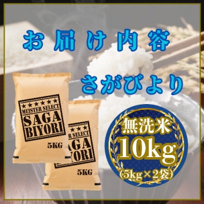 令和7年産【無洗米】さがびより10kg(5kg×2袋)五つ星お米マイスター厳選!(吉野ヶ里町)