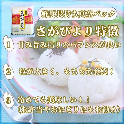 令和7年産【無洗米】さがびより2kg×3(真空パック)五つ星お米マイスター厳選!(吉野ヶ里町)