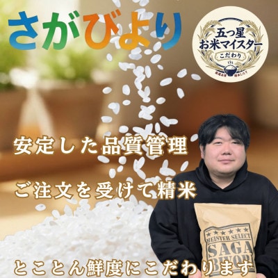 令和7年産【無洗米】さがびより20kg(5kg×4袋)五つ星お米マイスター厳選!(吉野ヶ里町)