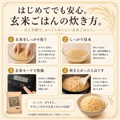 令和7年産【玄米さがびより6kg】(3kg×2袋)五つ星お米マイスター厳選!(吉野ヶ里町)