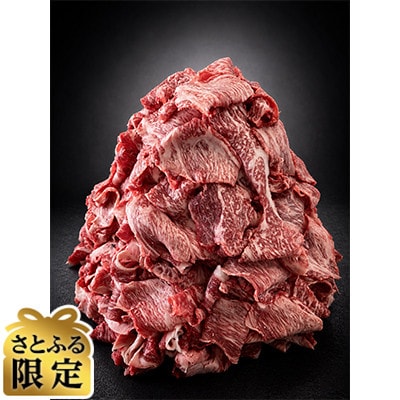 【さとふる限定】A4～A5等級　黒毛和牛　切り落とし　1kg【500g×2】(吉野ヶ里町)