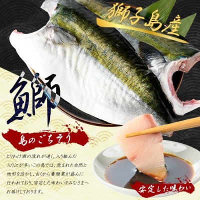 【先行予約】獅子島産 百年漁師の鰤 カマ付き フィーレ 1匹分【島のごちそう】gochi-1315
