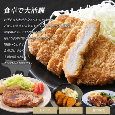 鹿児島県産 豚肉 ブロック 3種 セット 計1.5kg 【まつぼっくり】_matu-1451