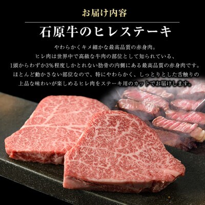 【数量限定】石原牛のヒレステーキ 計480g【石原PRO】(長島町) ishihara-1346
