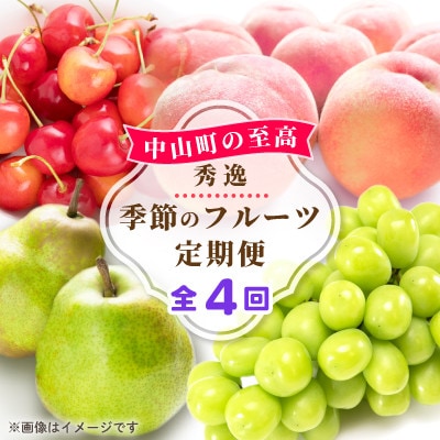 【発送月固定定期便】中山町の至高!秀逸季節のフルーツ定期便全4回