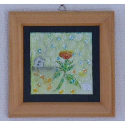 工芸品 レリーフアルミ彫鍛 『紅雨』