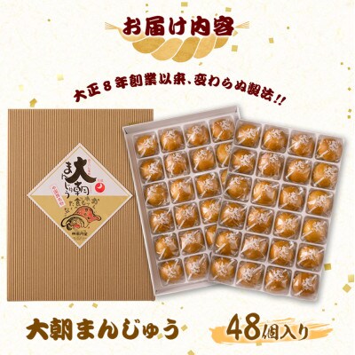 北広島町銘菓 大朝まんじゅう 48個入り