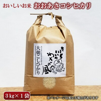おおあさコシヒカリ(精米)(3kg)