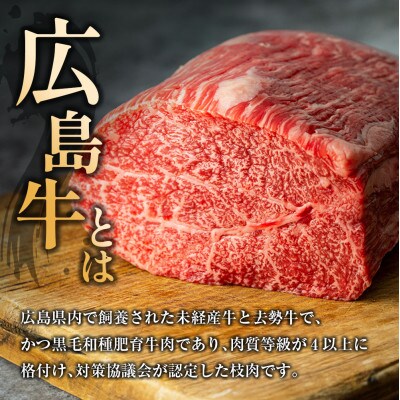 広島牛サーロインステーキ　2枚【約500g】(A4ランク以上)