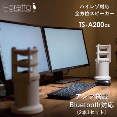 Egretta(エグレッタ) デスクトップサイズ・ハイレゾスピーカー　TS-A200as