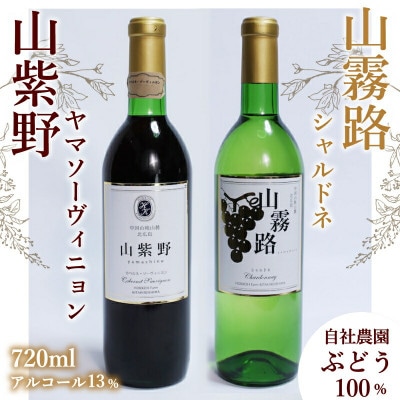 ホッコーワイナリー ワイン2本セット 「山紫野・山霧路」