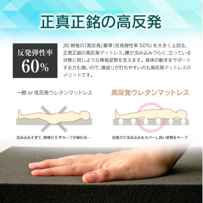 咲夜ハイフィール2 高反発ウレタンマットレス(セミダブル)