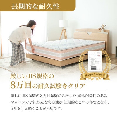 源ベッド 咲夜レアル ポケットコイルマットレス (イエロー・キープ・ダブル)