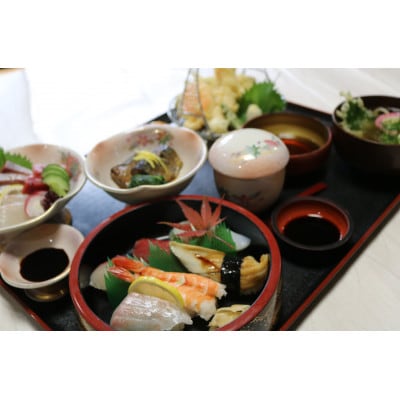 酔膳亭みちづれ【にぎり寿司 ごちそう御膳】ペアお食事券