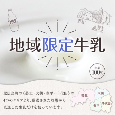 「県北搾り」 成分無調整牛乳 生乳100% 1L×2本 200ml×4本 合計6本セット