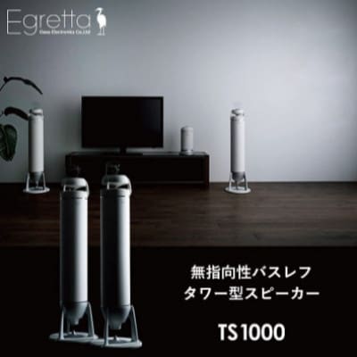Egretta(エグレッタ)無指向性バスレフ・タワー型スピーカー TS1000