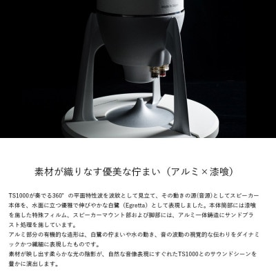Egretta(エグレッタ)無指向性バスレフ・タワー型スピーカー TS1000
