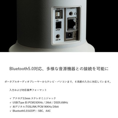 Egretta(エグレッタ)アンプ搭載全方位モノラルスピーカー　TS-A200a
