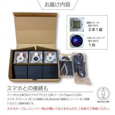 Egretta(エグレッタ)ハイルドライバー搭載デスクトップ振動スピーカー　OCT BEAT