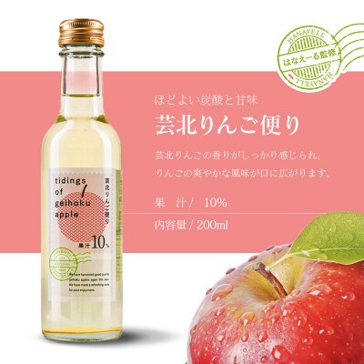 芸北りんご便り(りんごソーダ) 12本セット