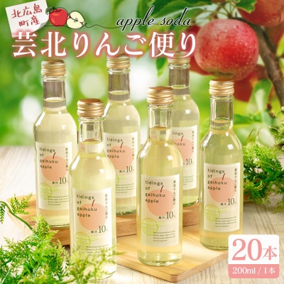 芸北りんご便り(りんごソーダ) 20本セット
