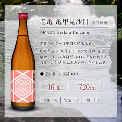小野酒造 辛口純米 日本酒 「老亀(おいがめ) 亀甲毘沙門」