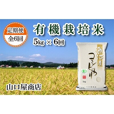 2022年3月発送開始『定期便』【厳選!十日町育ち】"有機栽培米"魚沼産コシヒカリ 5kg 全6回