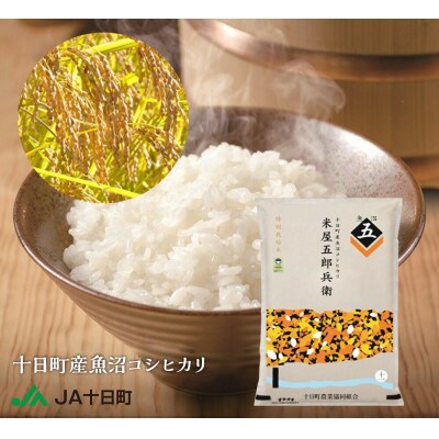 十日町産魚沼コシヒカリ 米屋五郎兵衛 特栽米 精米5kg