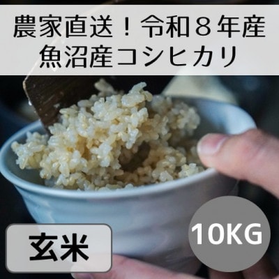 【先行予約・令和8年産】新潟県魚沼産コシヒカリ「山清水米」玄米10kg