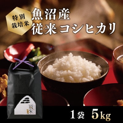 【特別栽培米】頂米　金兵衛　魚沼産従来コシヒカリ(精米) 5kg