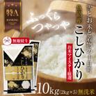 【無地熨斗】無洗米 魚沼産 コシヒカリ 2kg×5袋 計10kg(美味しい炊き方ガイド付き)