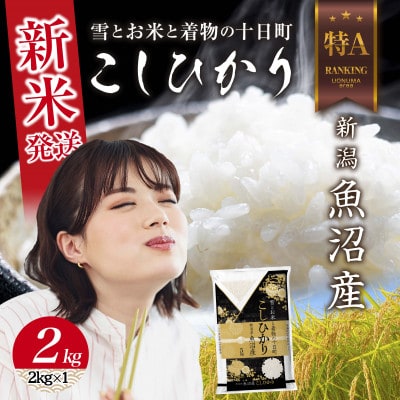 令和7年産 新潟県 魚沼産 コシヒカリ 2kg (お米の美味しい炊き方ガイド付き)