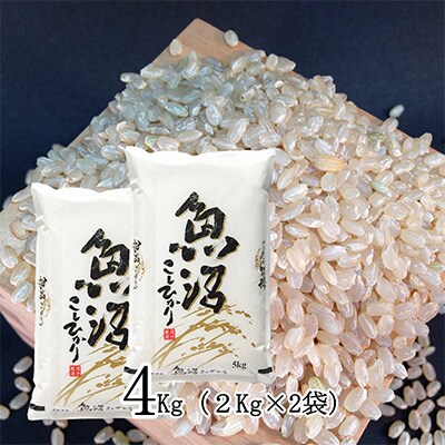 2023年11月発送開始『定期便』●玄米●雪国逸品4Kg●越後妻有の郷魚沼十日町産コシヒカリ全12回