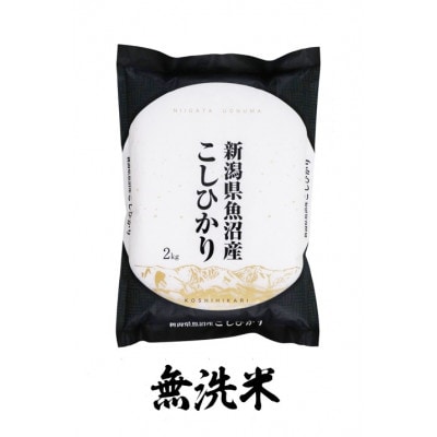 【令和6年産　10月発送】魚沼産コシヒカリ 無洗米(精米)　2kg×1