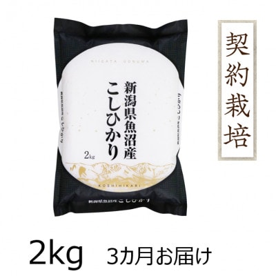 【毎月定期便】魚沼産コシヒカリ　2kg全3回