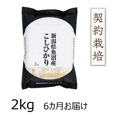 【毎月定期便】魚沼産コシヒカリ　2kg全6回