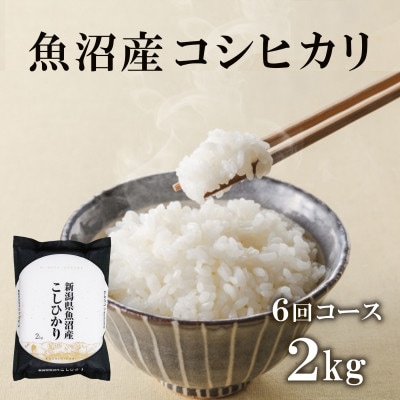【毎月定期便】魚沼産コシヒカリ　精米[2kg×1袋]全6回