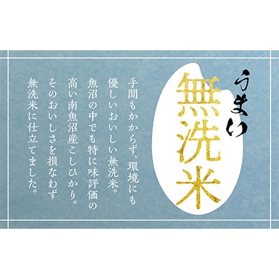 2024年1月発送開始『定期便』魚沼産コシヒカリ　無洗米2kg全12回