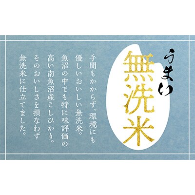 2024年1月発送開始『定期便』魚沼産コシヒカリ　無洗米5kg全12回