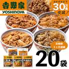 【毎月定期便】吉野家 人気5種20袋 牛丼の具など詰め合わせセット(冷凍)全3回