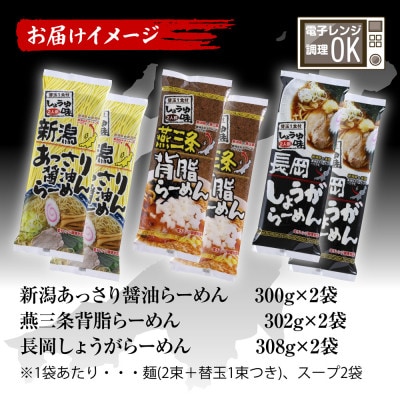 新潟醤油ラーメン食べ比べセット 3種各6食+替玉6束(1袋に替玉1束入)<醤油/背脂/あっさり醤油>