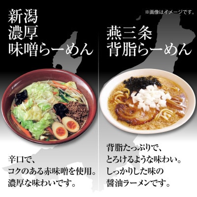 新潟4大ラーメン 食べ比べセット 各2食<醤油/味噌/背脂/あっさり醤油>+替玉4束