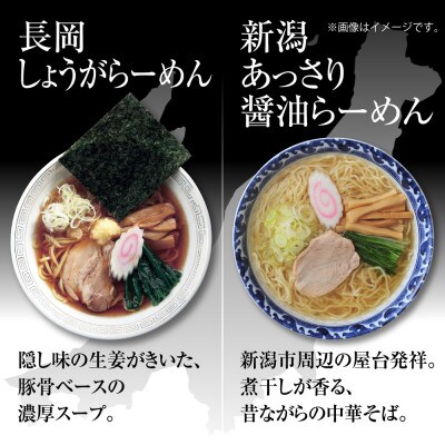 新潟4大ラーメン 食べ比べセット 各2食<醤油/味噌/背脂/あっさり醤油>+替玉4束