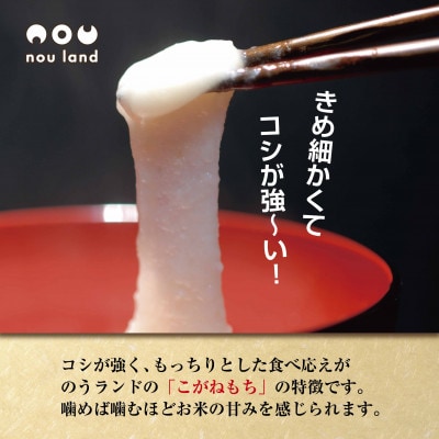 魚沼産 黄金もち米 100% 生切り餅 白 2kg (40切入り) 十日町市 のうランド