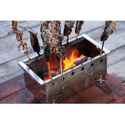 鉄工所が作ったステンレス小型BBQグリル『あたいのグリル』