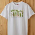 着る山菜!【山菜図鑑Tシャツ・ホワイト】Lサイズ