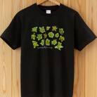着る山菜!【ふきのとうTシャツ・ブラック】XLサイズ
