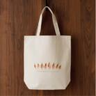 着る山菜!【みょうがトートバッグ・ナチュラル】Mサイズ