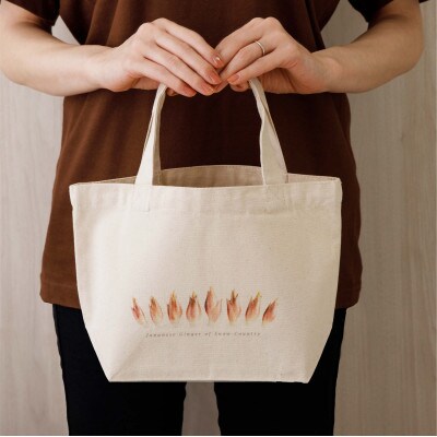 着る山菜!【みょうがミニトートバッグ】