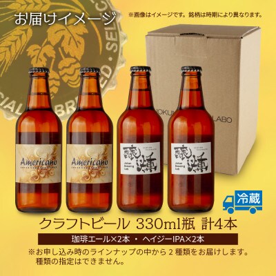 クラフトビール 2種 330ml 計4本 珈琲エール Hazy IPA 新潟県 十日町市